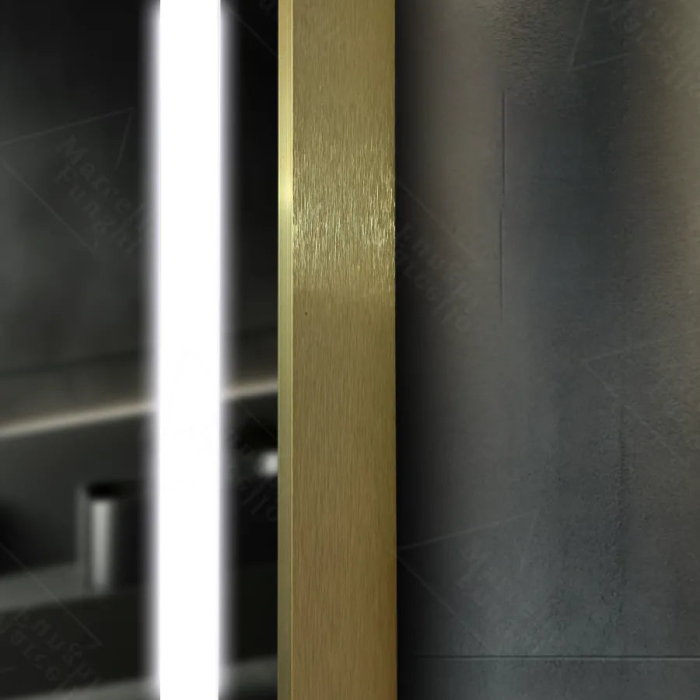 Oglinda LED baie/camera 60x80cm cu senzor, lumina reglabila, ceas si termometru [7]