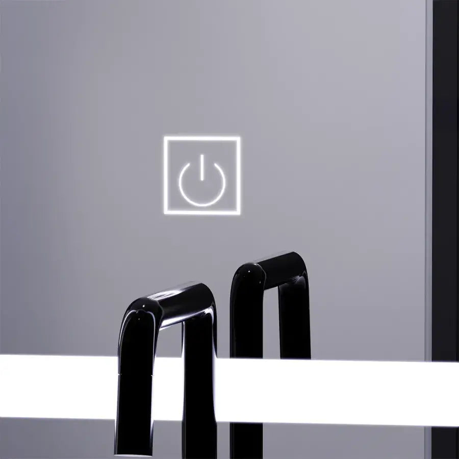 Oglinda LED dreptunghiulara 60x80 cm touch cu lumina rece 6000K [7]