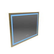 Oglinda LED Rayna 80x60cm Alessandro, Touch, Dezaburire, Rama Auriu Brushed [7]