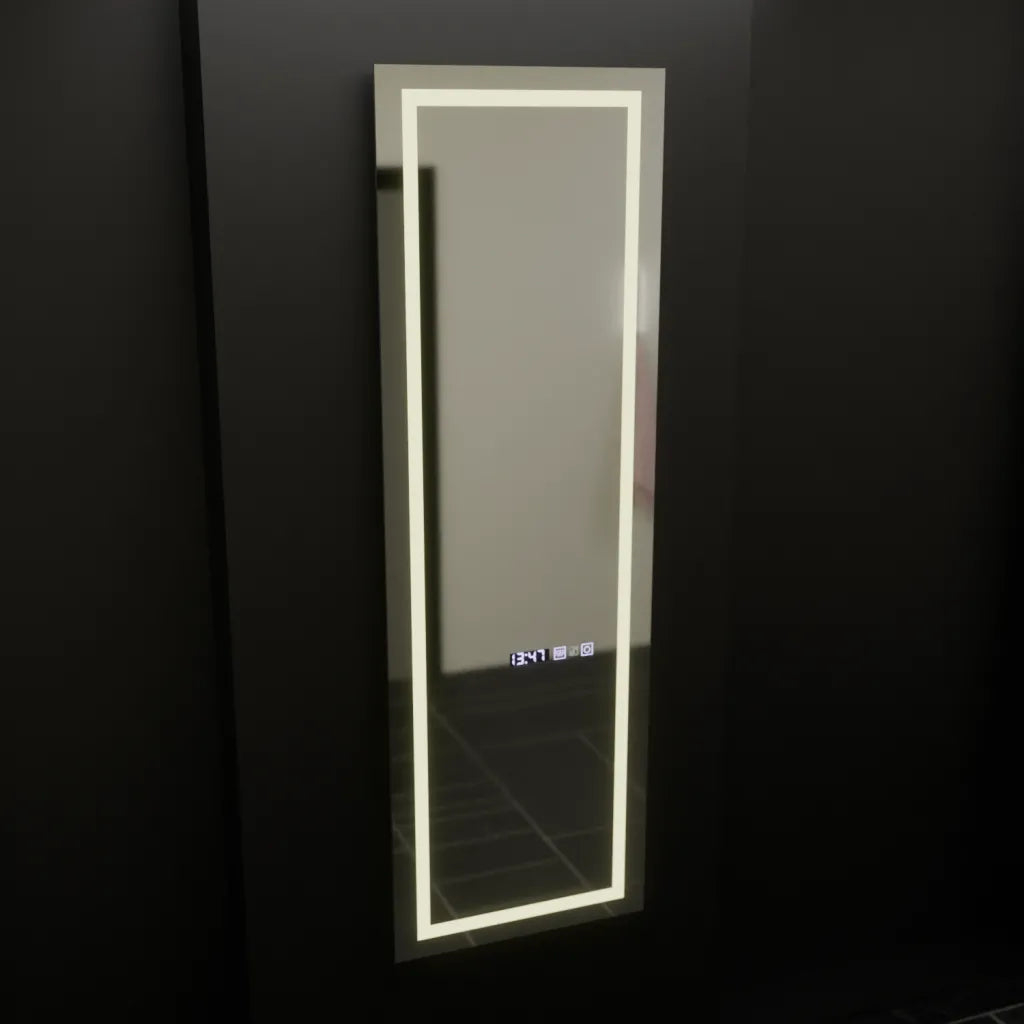 Oglinda LED Rectangulara, 45x140cm, Giulia Senzor Radar Marcello, Sistem Dezaburire, Ceas & Termometru, Dimabila, Dressing Couture [3]
