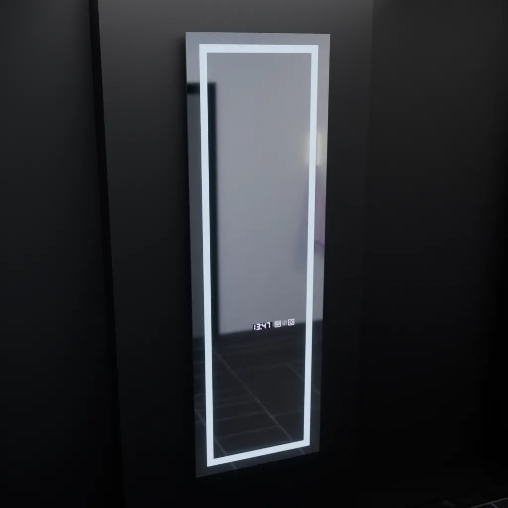 Oglinda LED Rectangulara, 45x140cm, Giulia Senzor Radar Marcello, Sistem Dezaburire, Ceas & Termometru, Dimabila, Dressing Couture [4]