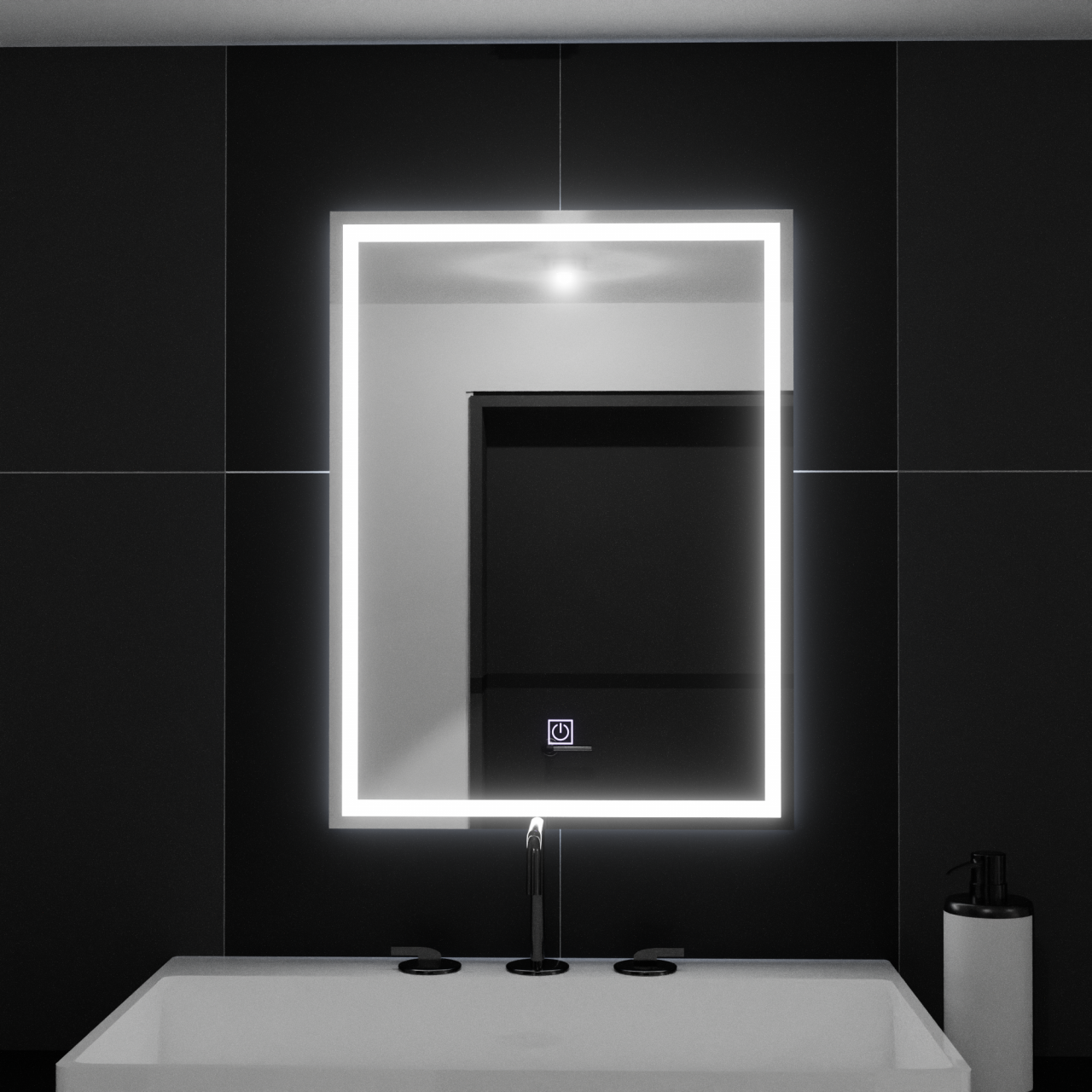 Oglinda LED Rectangulara, 50x70cm, FRAME Basic Touch [3]