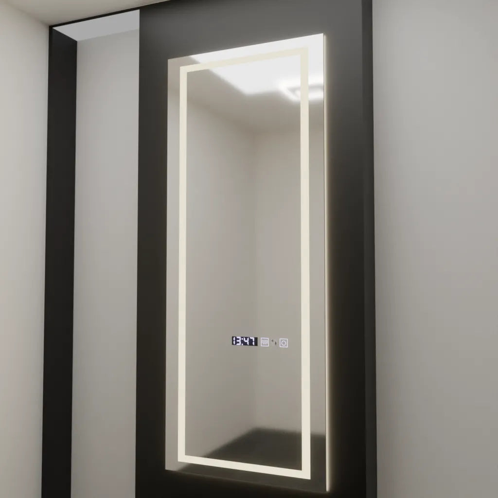 Oglinda LED Rectangulara, 60x150cm, Alessia Senzor Radar Marcello, Sistem Dezaburire, Ceas & Termometru, Dimabila, Dressing Couture [3]