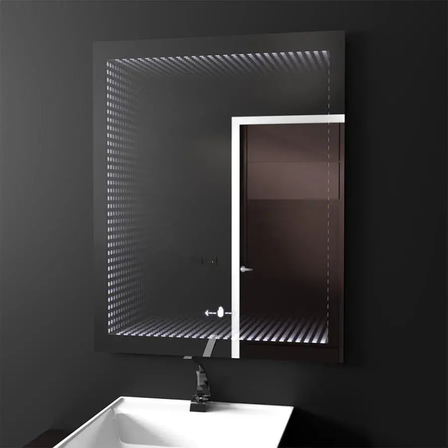 Oglinda LED Rectangulara, 60x80cm, Morrin Senzor MotionGlow Marcello, Efect 3D [2]