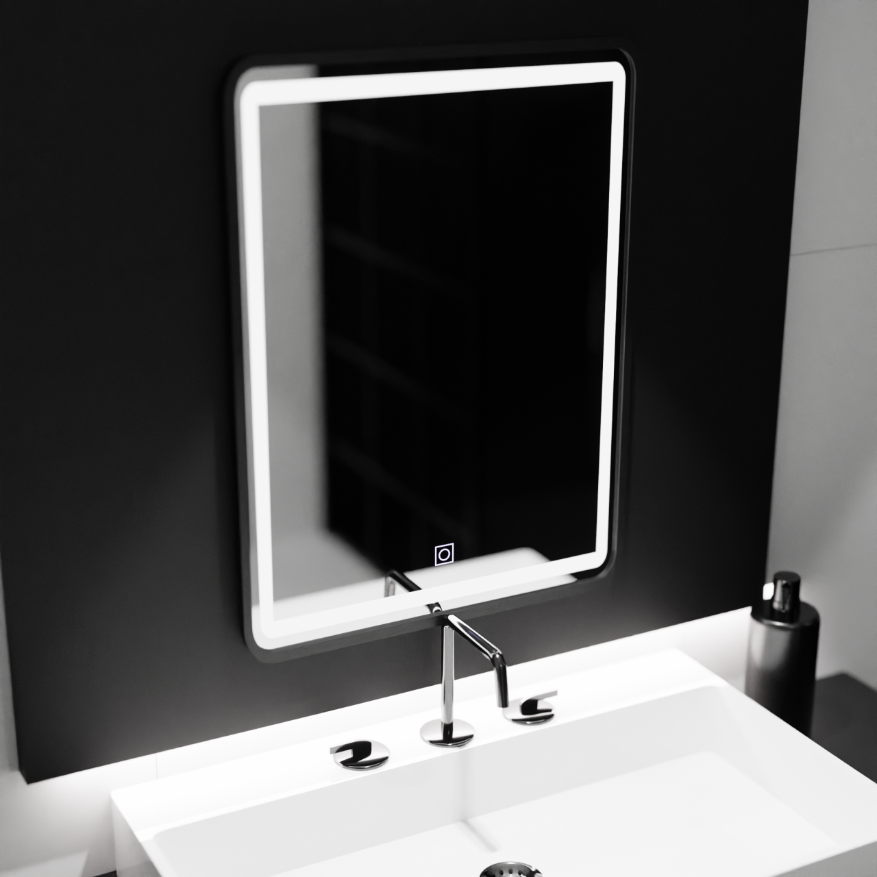 Oglinda LED Rectangulara, 60x80cm, Ombra Basic Touch [3]