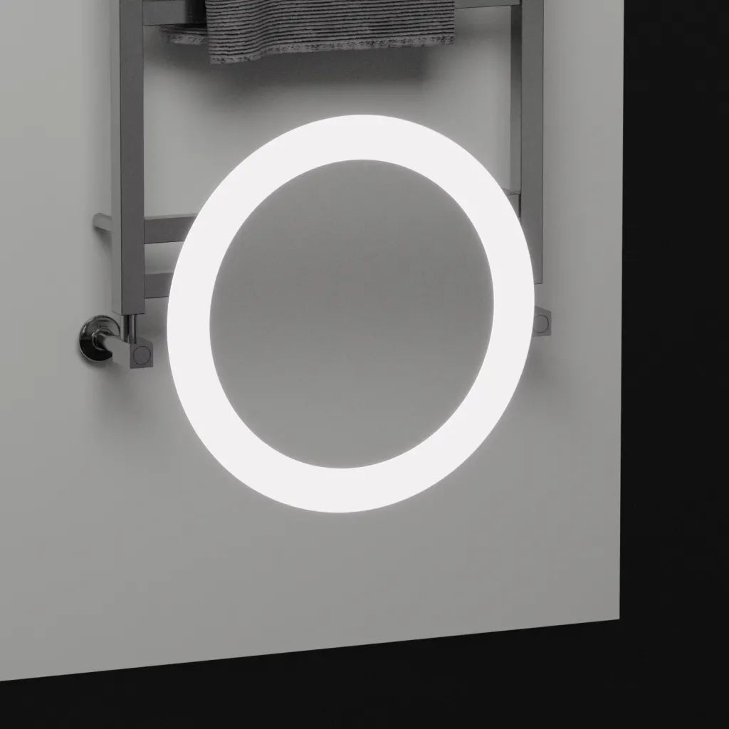 Oglinda LED Rectangulara, 60x80cm, Precision MotionGlow Marcello, Sistem Dezaburire, Ceas & Termometru, Lupa Cosmetica, Dimabila [3]