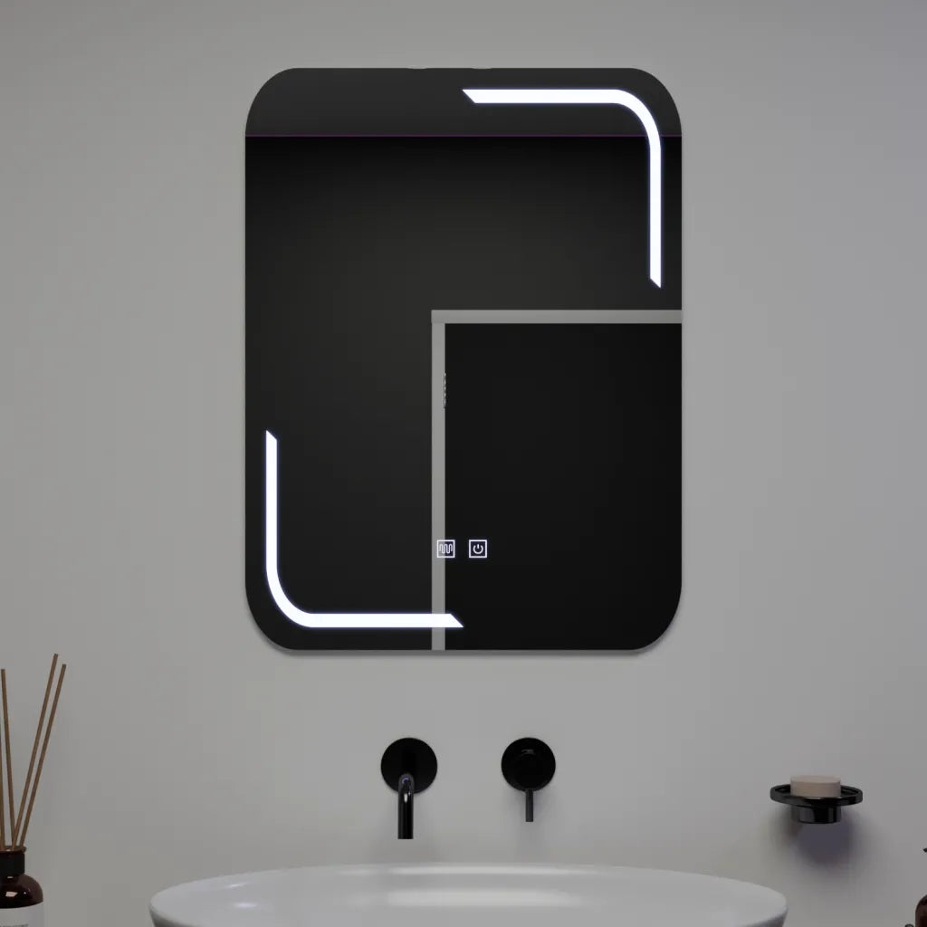 Oglinda LED Rectangulara, 60x80cm, Touch Ulrich, Sistem Dezaburire, Dimabila [1]