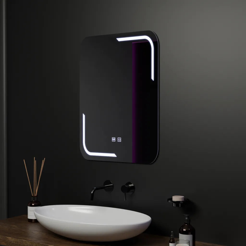 Oglinda LED Rectangulara, 60x80cm, Touch Ulrich, Sistem Dezaburire, Dimabila [3]