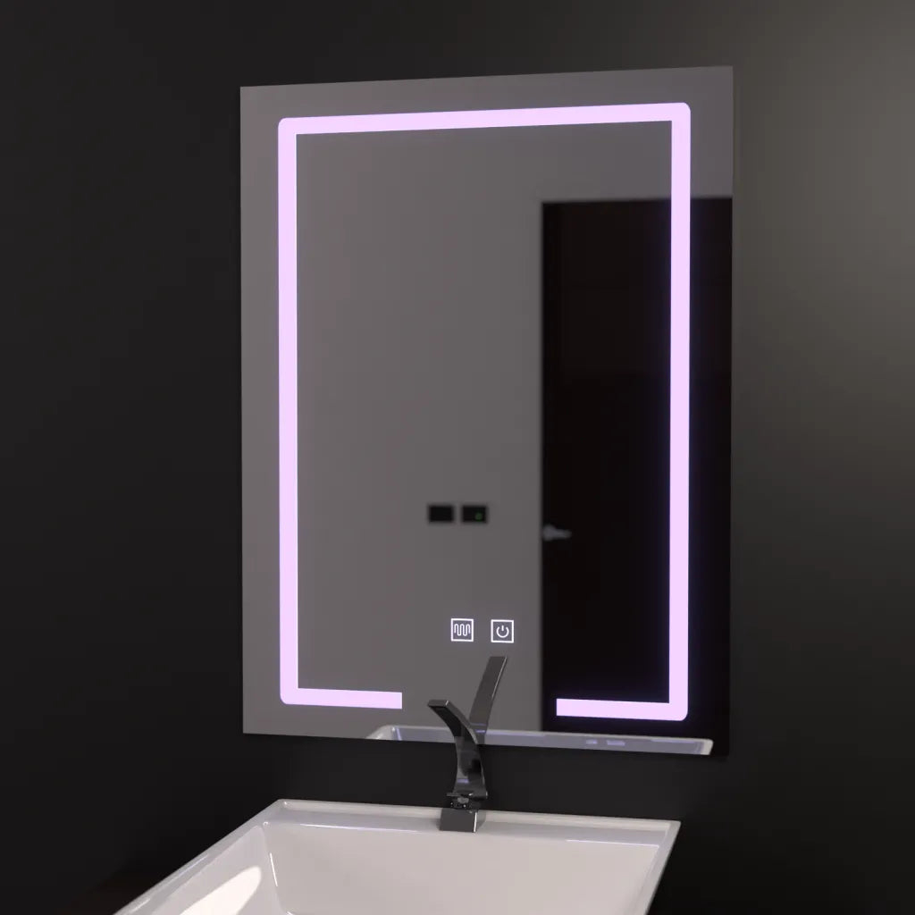 Oglinda LED Rectangulara 60x80cm, Touch Vesta, Sistem Dezaburire, Dimabila [1]