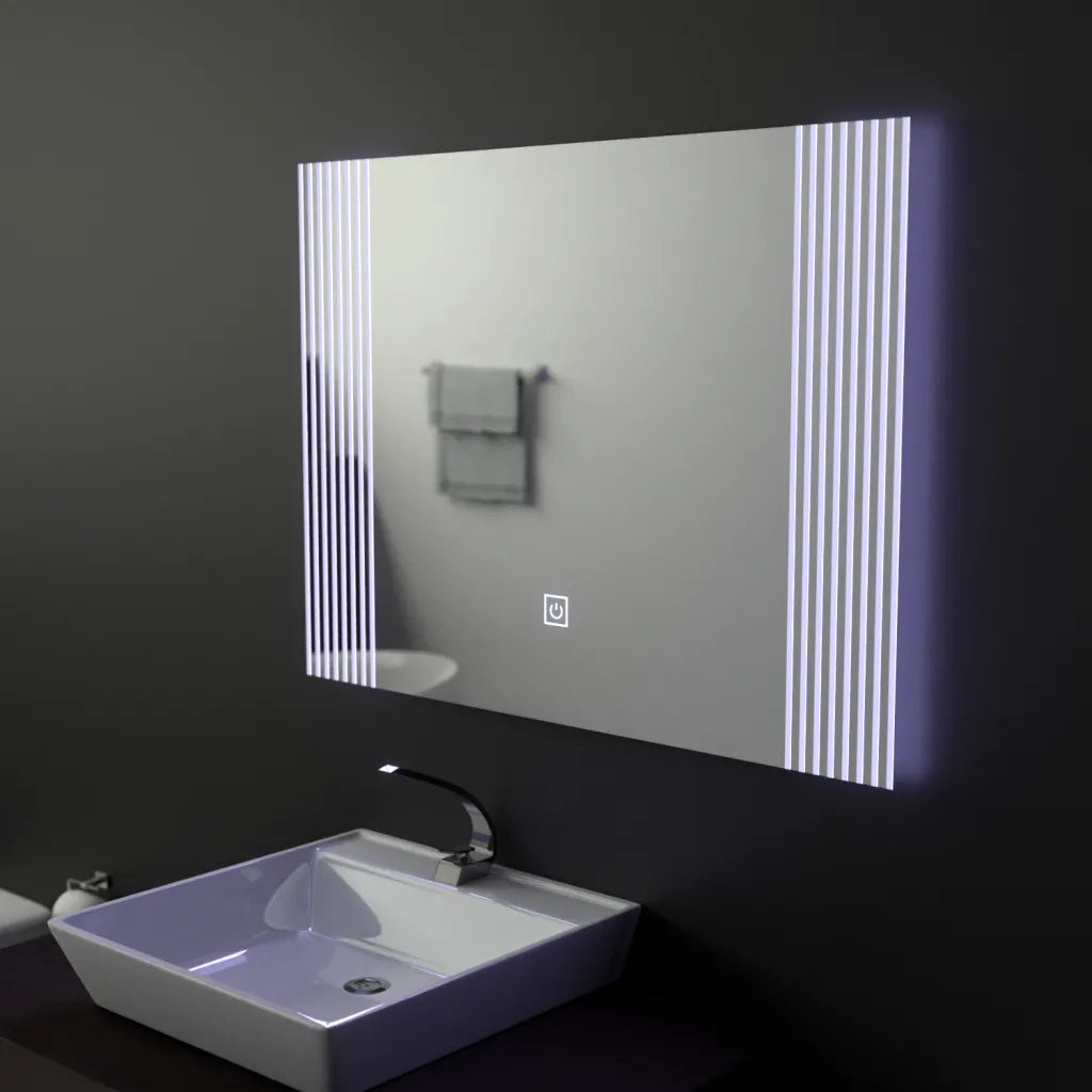 Oglinda LED Rectangulara, 80x60cm, Infinity Frame Basic Touch [3]