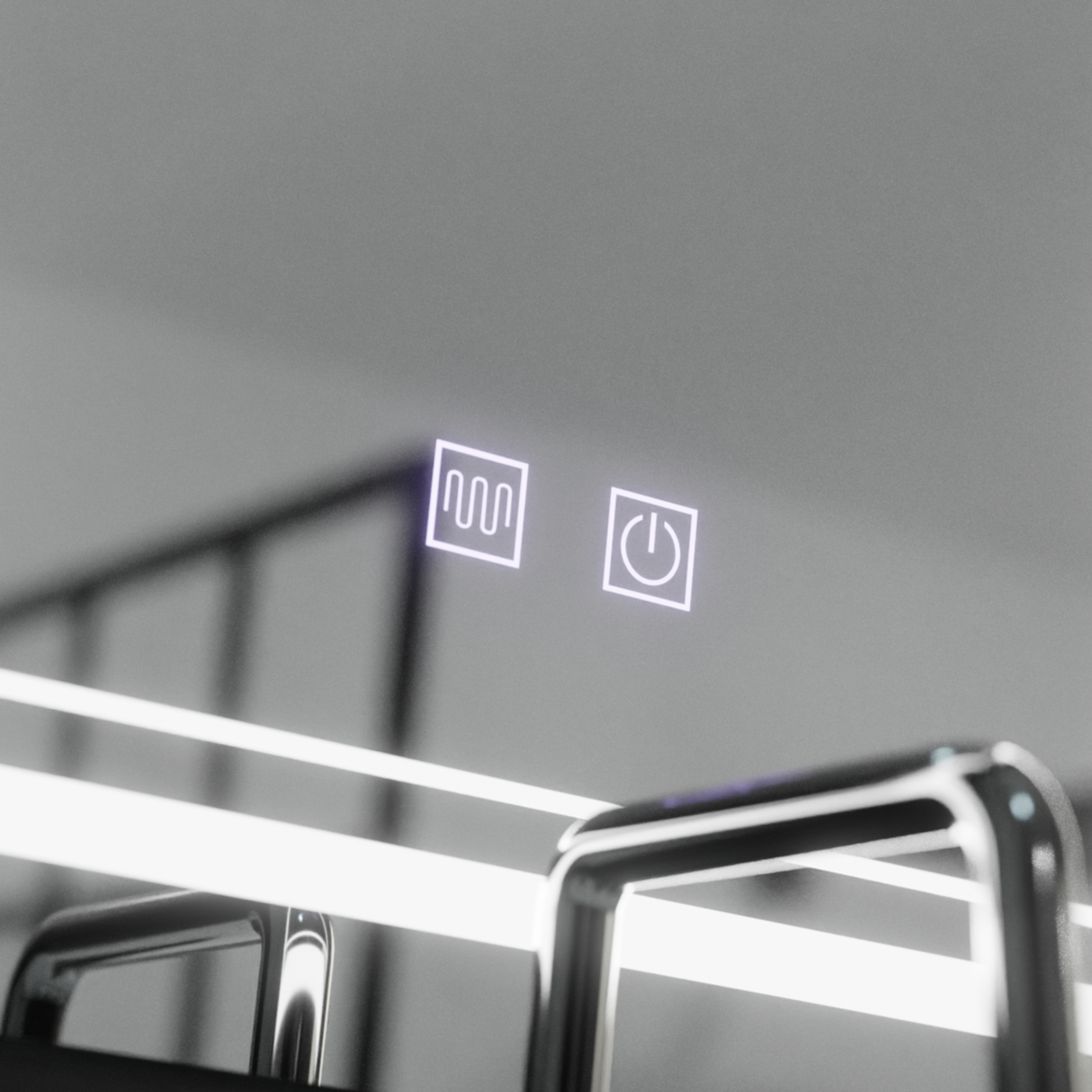 Oglinda LED Koven 80x60cm Alessandro, Touch, Dezaburire, Iluminare [2]