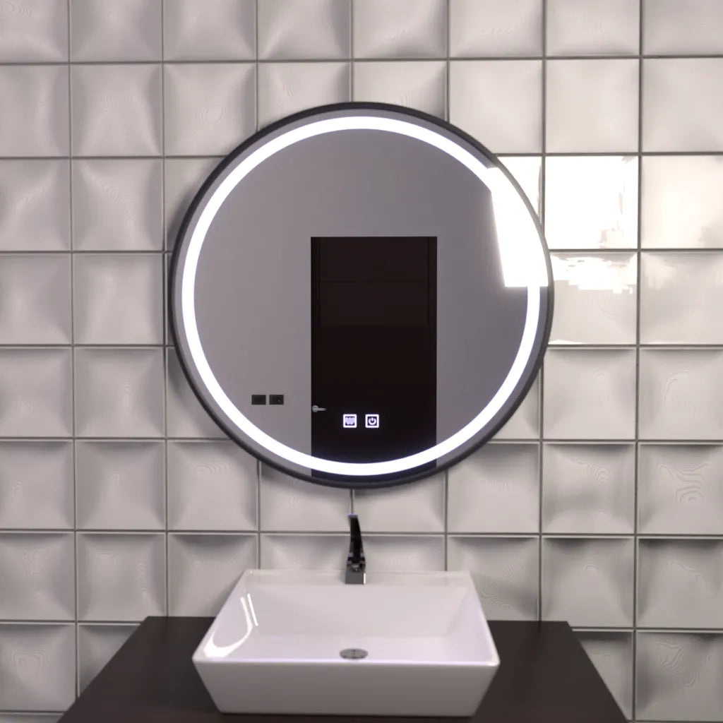 Oglinda LED Rotunda 60cm, Lucea Touch, Sistem Dezaburire, Dimabila [3]
