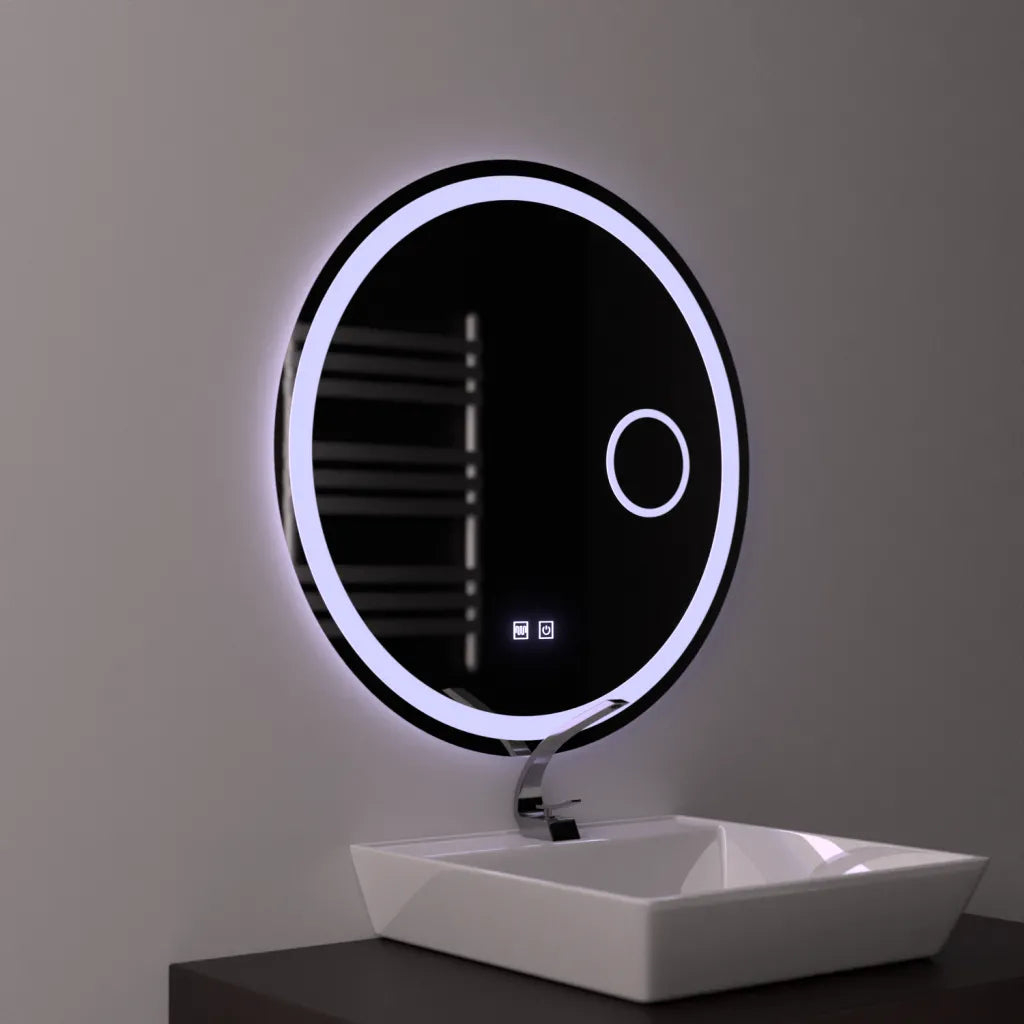 Oglinda LED Rotunda 60cm, Touch Luxor, Sistem Dezaburire, Dimabila [4]