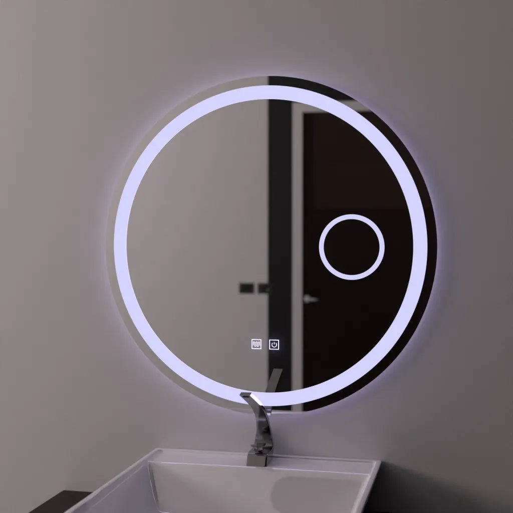Oglinda LED Rotunda 60cm, Touch Luxor, Sistem Dezaburire, Dimabila [1]