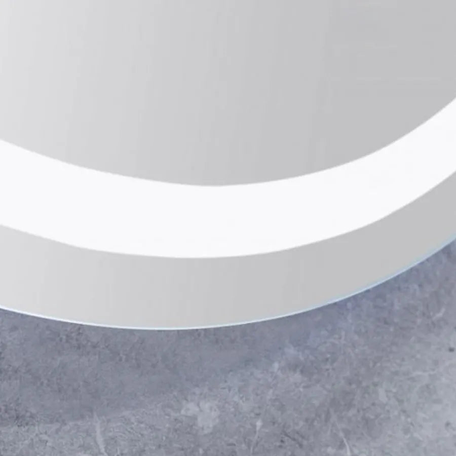 Oglinda LED Rotunda, 70cm, Celeste MotionGlow Marcello, Sistem Dezaburire, Ceas & Termometru, Dimabila [2]