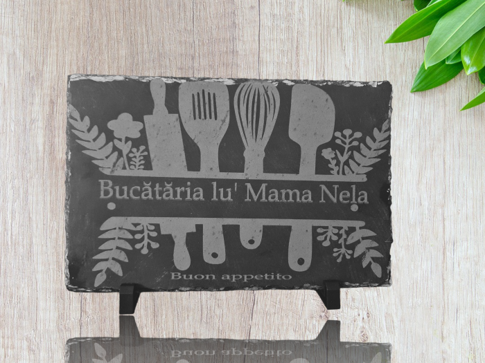Placa ardezie personalizată prin gravare [1]