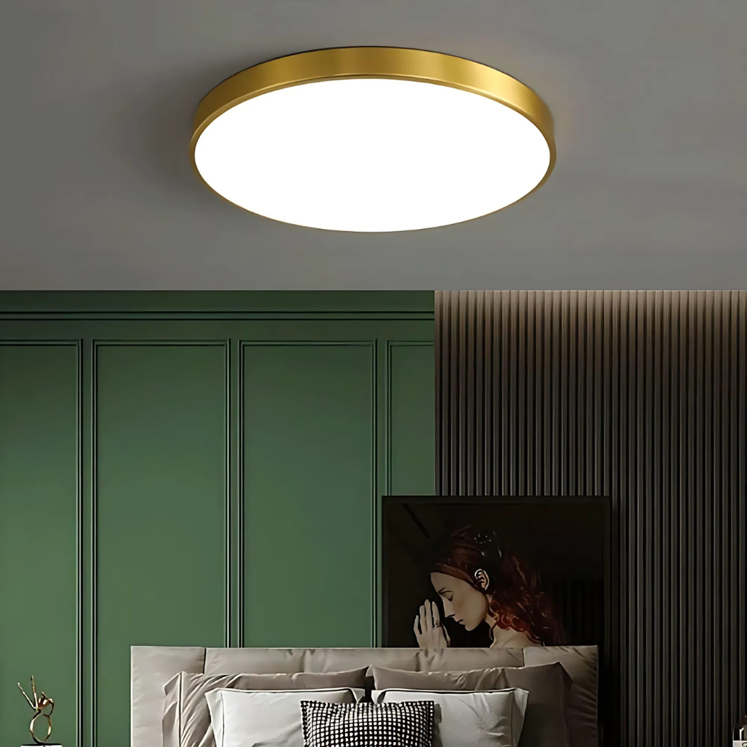 Plafoniera LED, aurie, 48W, design minimalist rotund, lumina rece 6000K [1]
