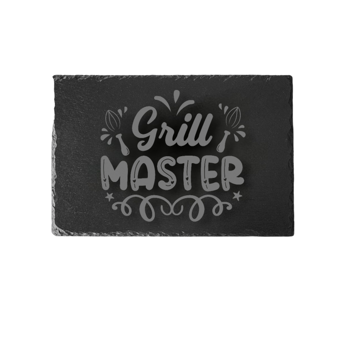 Platou ardezie inscriptionat Grill Master [1]