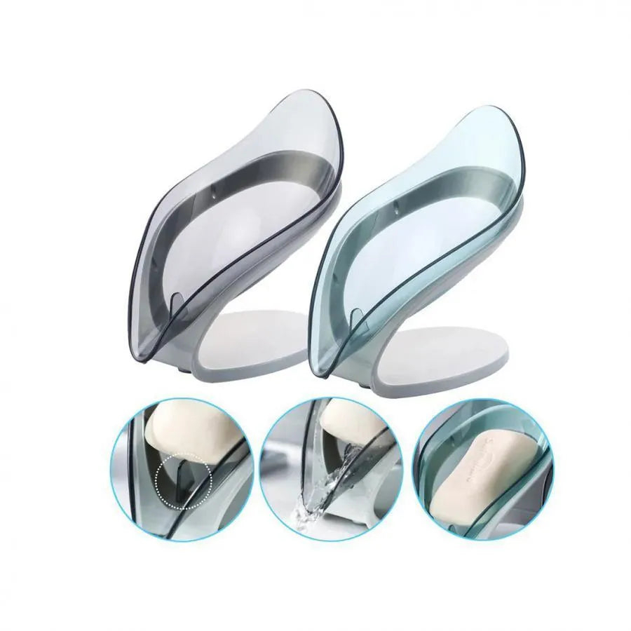 Suport Sapun cu Scurgere, Plastic, 14*13*8 cm, Roz [3]
