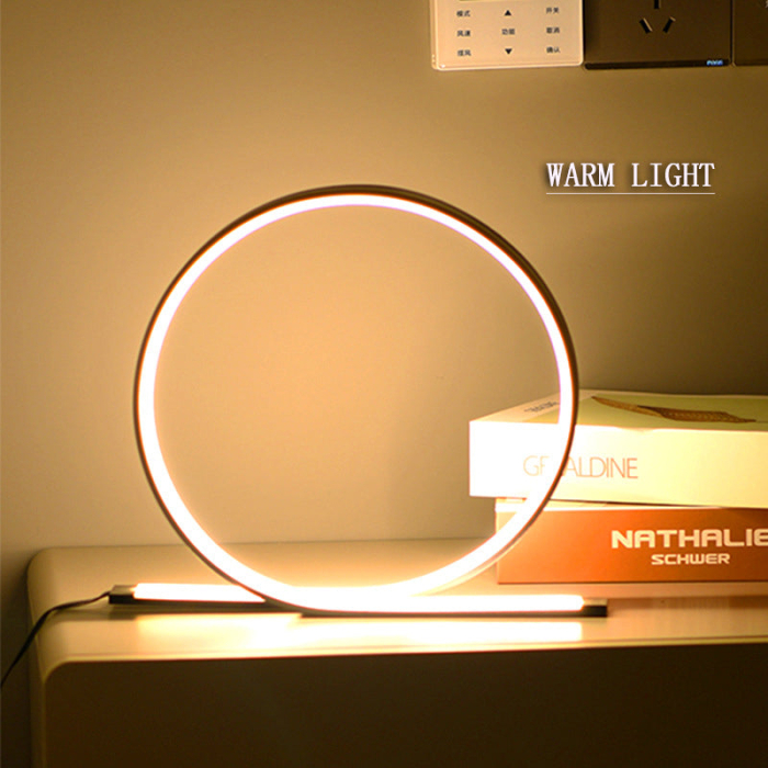 Veioza cu lumina rece, calda si neutra, 2400lm, Metal & Acril Negru, 36 W - LED [2]