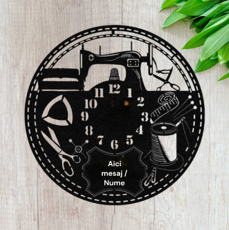 Ceasuri deco și personalizate - Ceas " Croitorie "