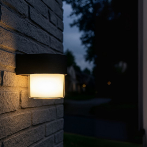 Aplica LED Exterior MIRA, 1 Sursa de lumina, Lumina Calda, Negru [2]