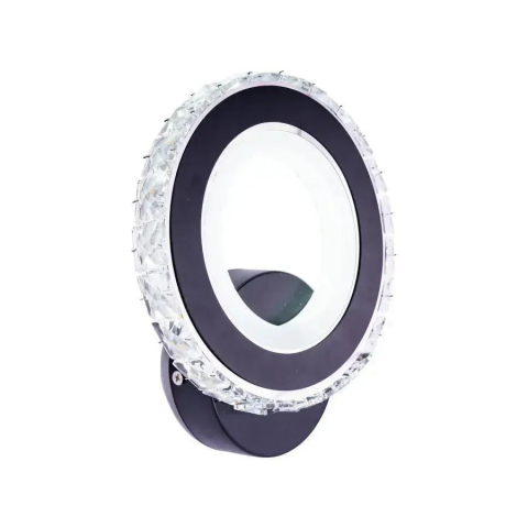 Aplica LED NOVA Rotonda, 16W, Negru & Inox, lumina Calda/Rece/Neutra [1]