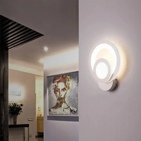 Aplice - Aplica LED Urbanist 19W Rotunda Lumina Rece/Calda/Neutra Acril si Metal Alb