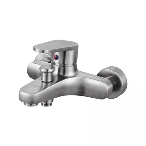 Baterie Baie Monocomanda, Inox SUS304 Satinat, Cartus Ceramic, Montaj pe Perete [1]