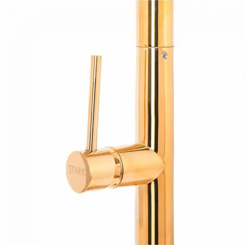 Baterie Bucatarie cu Dus Extractibil, Alama Sanitara, Auriu, CF2043 [3]