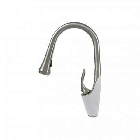 Baterie Bucatarie cu Dus Extractibil, Alama Sanitara, Crom, W054 [1]