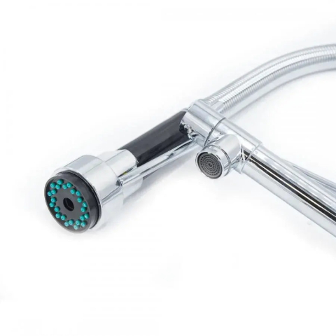 Baterie Bucatarie cu Dus Extractibil, Inox si Alama Crom, YD/301 [1]