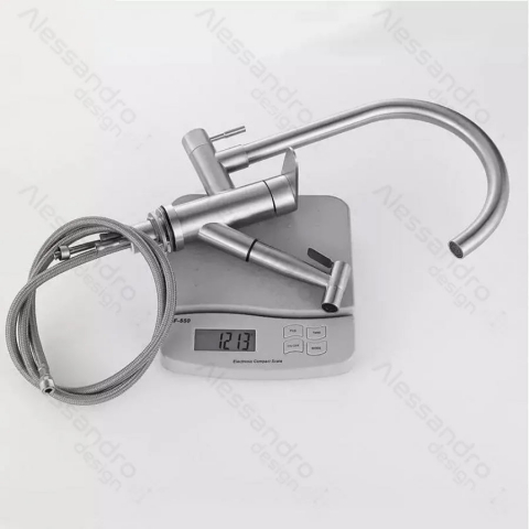 Baterie Bucatarie cu Dus Extractibil, Inox SUS304, Satinat, CF034 [3]