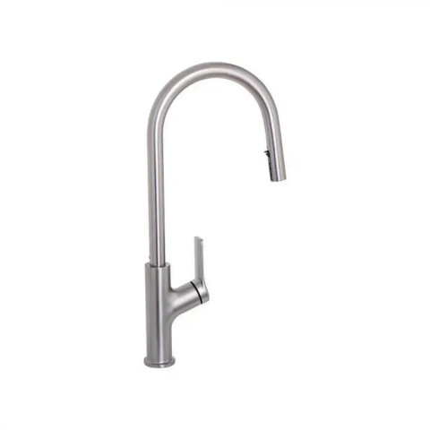 Baterii de Bucatarie - Baterie Bucatarie cu Dus Extractibil, Inox SUS304, Satinat, FJ5542