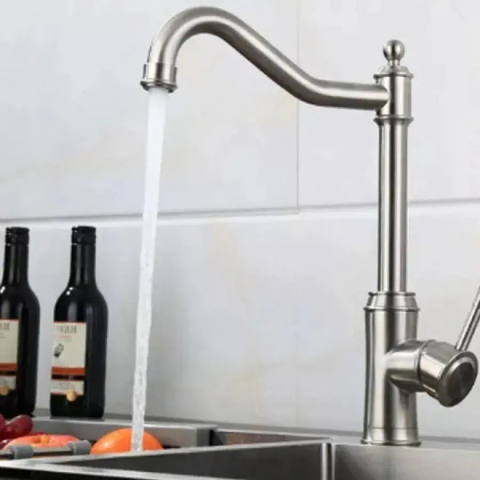 Baterii Sanitare - Baterie Bucatarie, Inox SUS304, Satinat, CF024