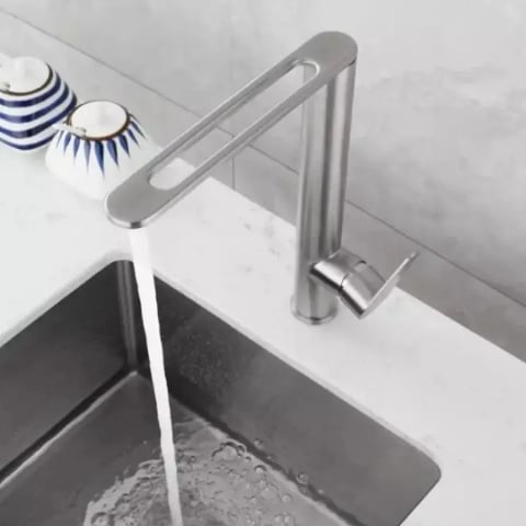 Baterii de Bucatarie - Baterie Bucatarie, Inox SUS304, Satinat, N/CF0C1