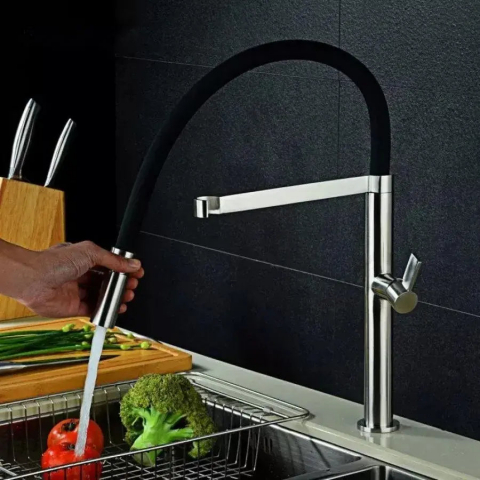 Baterii de Bucatarie - Baterie Bucatarie KORMAN TECHNIK, Alama Sanitara, Crom, CF2044