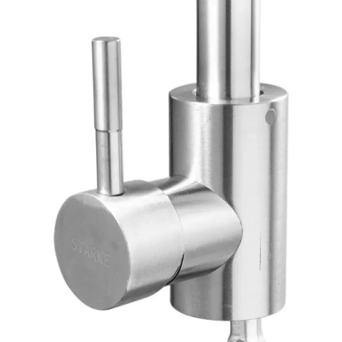 Baterie Bucătărie Monocomandă Inox Satinat – Pipă Pivotantă [3]
