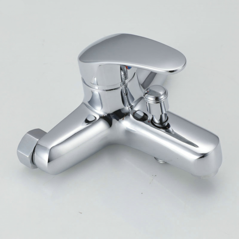 Baterie cada monocomanda, cartus ceramic, para si furtun dus incluse, finisaj crom lucios [3]