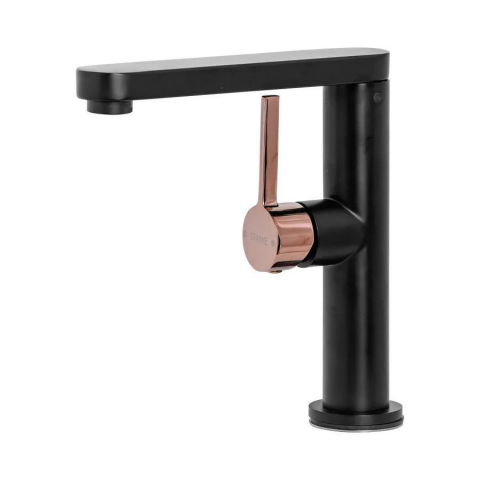 Baterii Sanitare - Baterie Lavoar, Alama Sanitara, Negru, 9107H/M