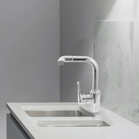 Baterii de Bucatarie - Baterie Lavoar, Crom, CP101