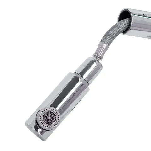 Baterie Lavoar cu Dus Extractabil, Alama Sanitara, Crom, Y/108 [3]