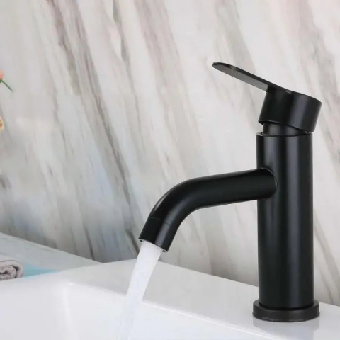 Baterii Sanitare - Baterie Lavoar, Inox SUS304, Negru, HS/LY007