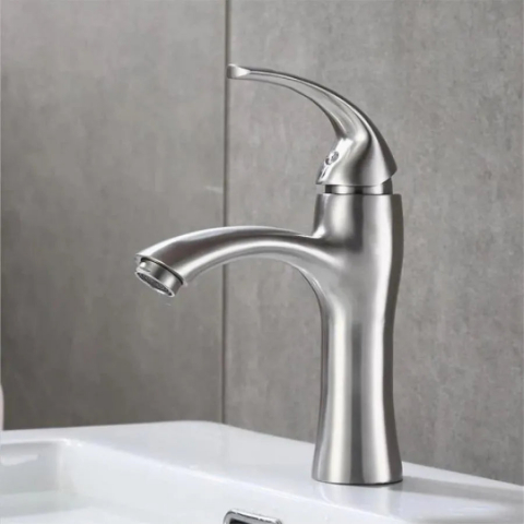 Baterii Sanitare - Baterie Lavoar, Inox SUS304, Satinat, MP015