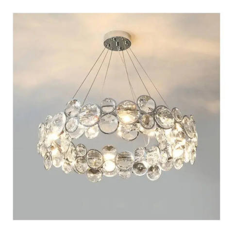 Candelabru Cristal Angelica 6XE14 Argintiu [1]