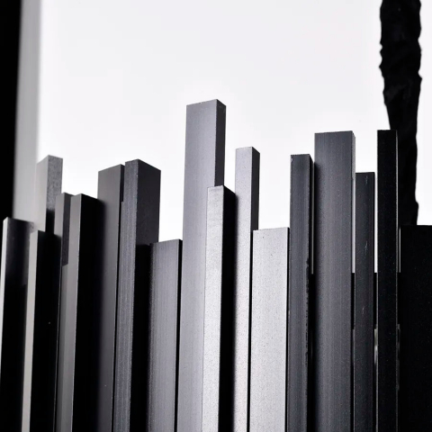 Candelabru Cristal BLOIS Petito 3xE14, Diametru 30cm, Negru, Inaltime Reglabila [1]