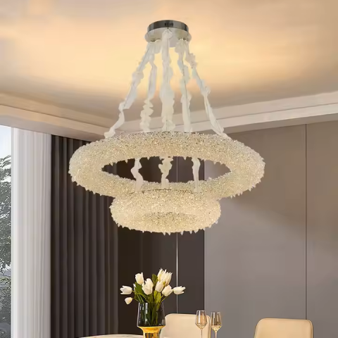Corpuri de Iluminat - Candelabru Cristal, HOHENZOLLERN Imperio, 59W, Diametru 100cm, Lumina Rece/Calda/Neutra, Auriu, Inaltime Reglabila