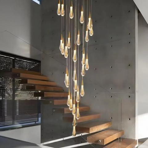 Corpuri de Iluminat - Candelabru Cristal LED 60W Iustinian Diametru 60cm Auriu