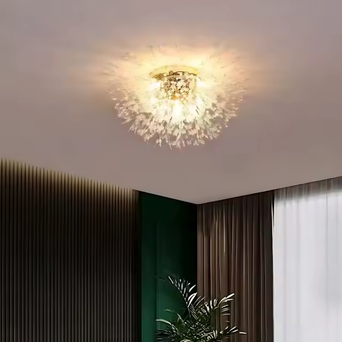 Candelabru Cristal RONDO Vivace, 6x G9, Diametru 49cm, Auriu Lucios [1]