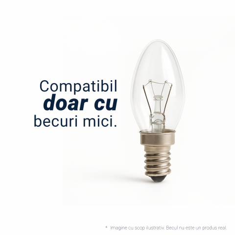 Candelabru Cristal VERSAILLES Petito 3xE14, Diametru 30cm, Auriu Lucios si Alb, Inaltime Reglabila [2]